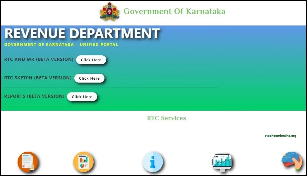 Bhoomi Online RTC 2025 - Pahani, Mutation, Mojini & Karnataka Land Records